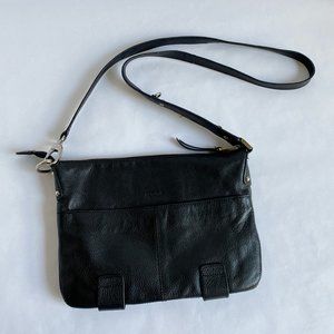 Perlina New York Crossbody Bag Black Leather